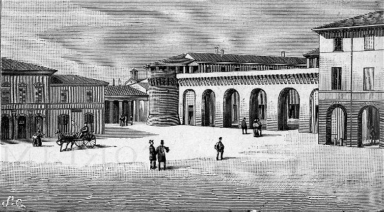 Forlimpopoli – Rocca e Foro annonario (xilografia)