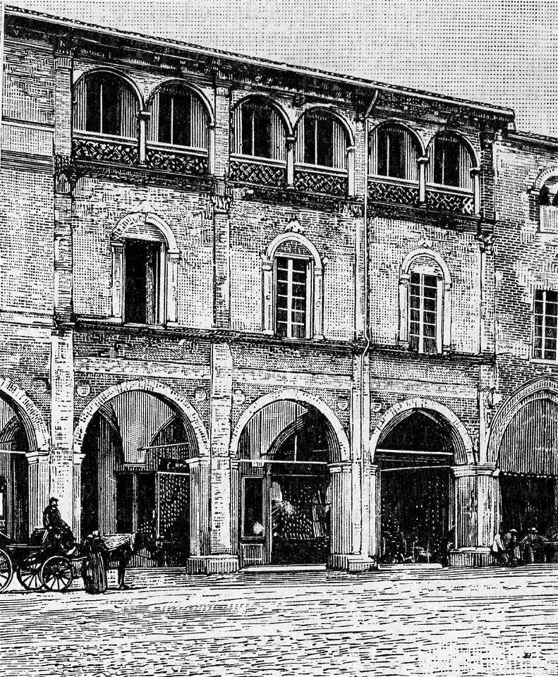 Forlì – Palazzo del Podestà (xilografia)