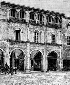 Forlì – Palazzo del Podestà (xilografia)