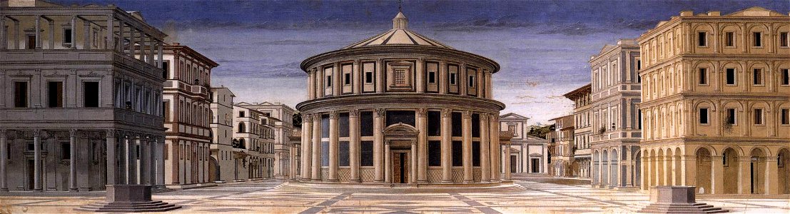 Formerly Piero della Francesca - Ideal City - WGA17633 - Galleria Nazionale delle Marche Urbino