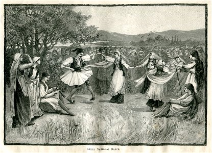 Greek national dance - Mahaffy John Pentland - 1890