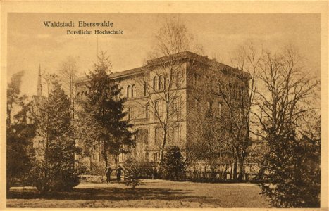 Forstakademie Eberswalde um 1900 (Ansichtskarte)