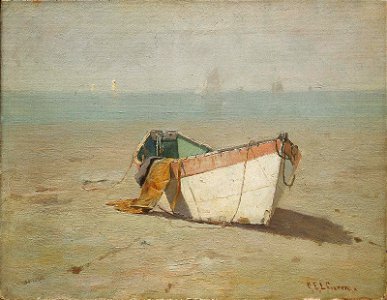 Charles Edwin Lewis Green - Winter Dory, King's Beach, Swampscott, Massachusetts - 1981.724 - Museum of Fine Arts