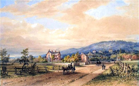 Greene Avenue in Westmount, Looking Towards the Mountain
