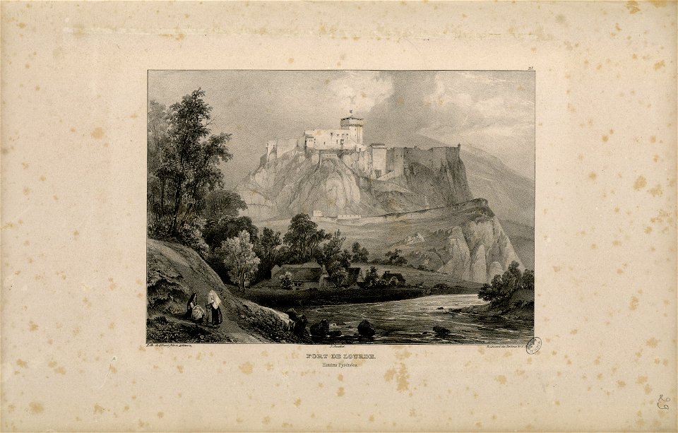 Fort de Lourde (i.e. Lourdes) (Hautes Pyrénées) - Fonds Ancely - B315556101 A JACOTTET 1 032