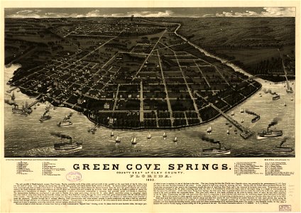 Green Cove Springs, county seat of Clay County, Florida. 1885. LOC 75693179