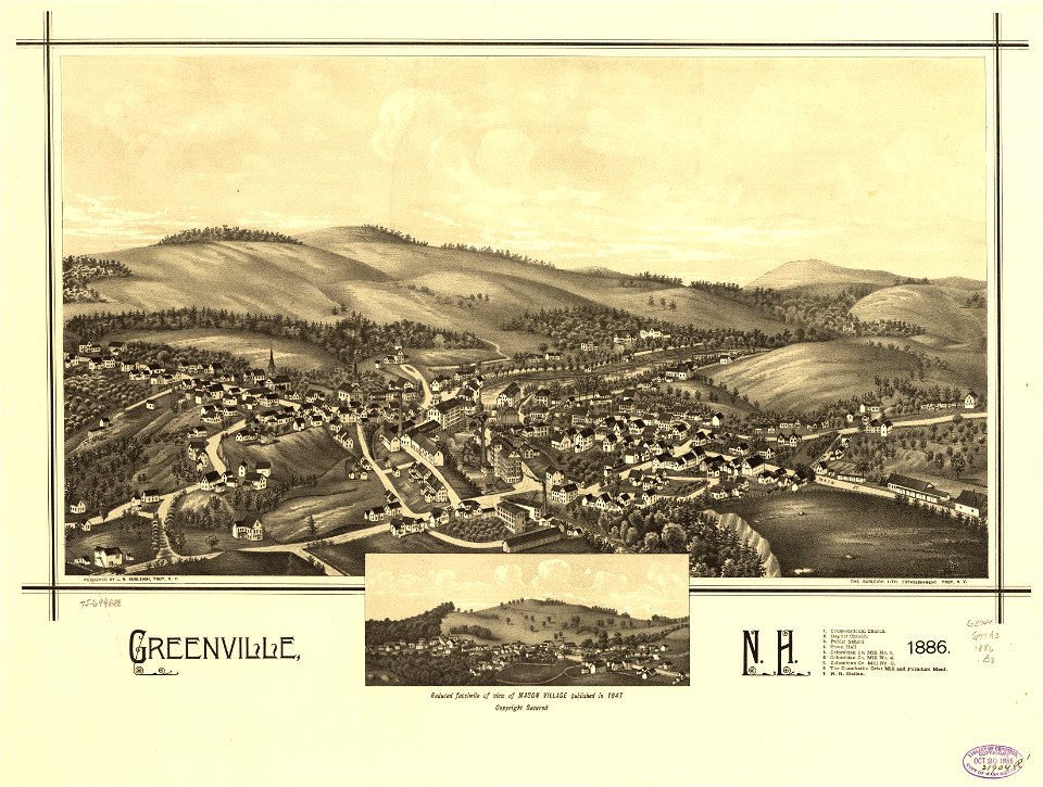 Greenville, N.H. 1886. LOC 75694688