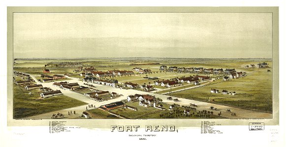 Fort Reno, Oklahoma Territory 1891. LOC 73693207
