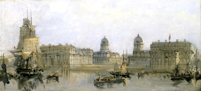 Greenwich Hospital from the Thames RMG BHC1826