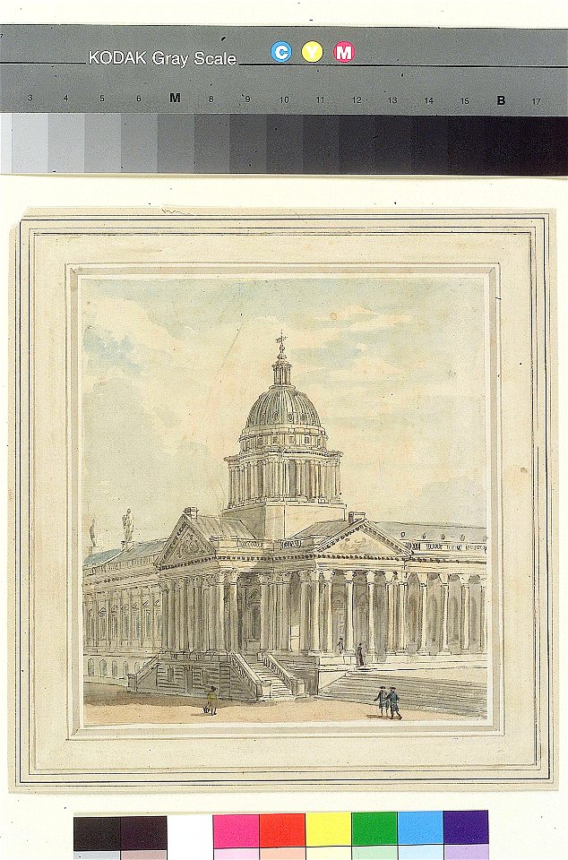 Greenwich Hospital- a design for remodelling the north-west (Chapel) corner of the Queen Mary Court RMG PW7610
