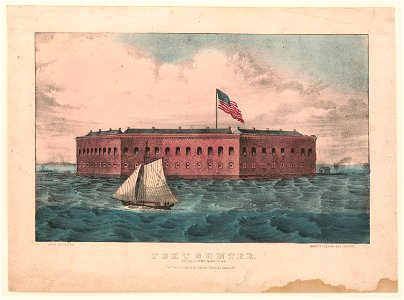 Fort Sumter- Charleston Harbor, S.C. LCCN2001699183. Free illustration for personal and commercial use.