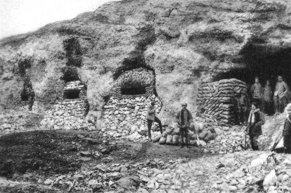 Fort Vaux Aussenansicht Sandsack März 1917