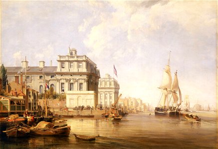Greenwich Hospital from the East, 1835 RMG BHC1823