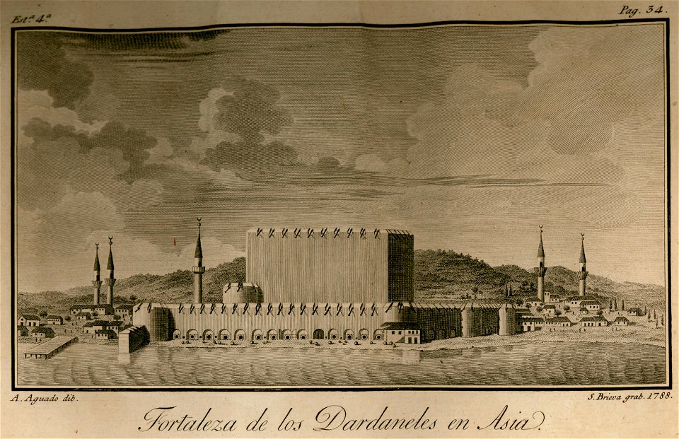 Fortaleza de los Dardaneles en Asia - Moreno José - 1790