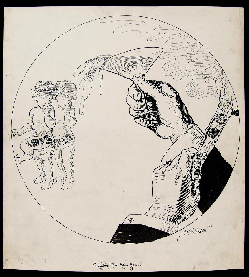 Greeting the New Year, December 31, 1912 (NBY 5515)