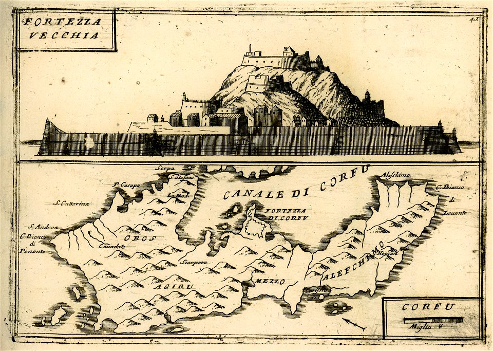 Fortezza vecchia - Coronelli Vincenzo - 1688