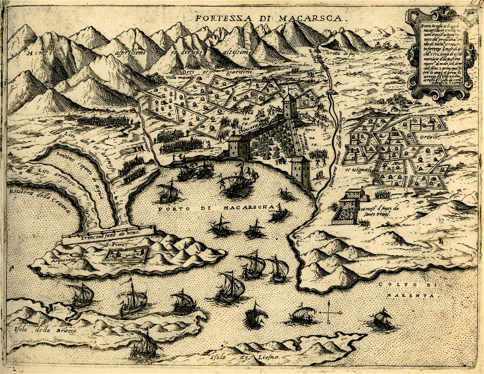 Fortezza di Macarsca - Camocio Giovanni Francesco - 1574