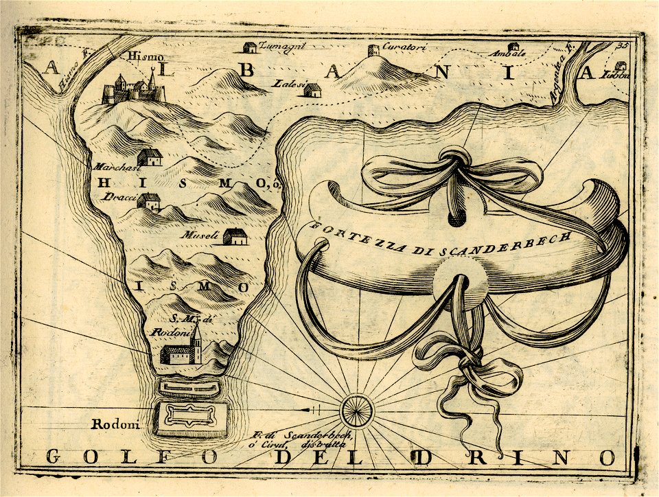 Fortezza di Scanderbech - Coronelli Vincenzo - 1688