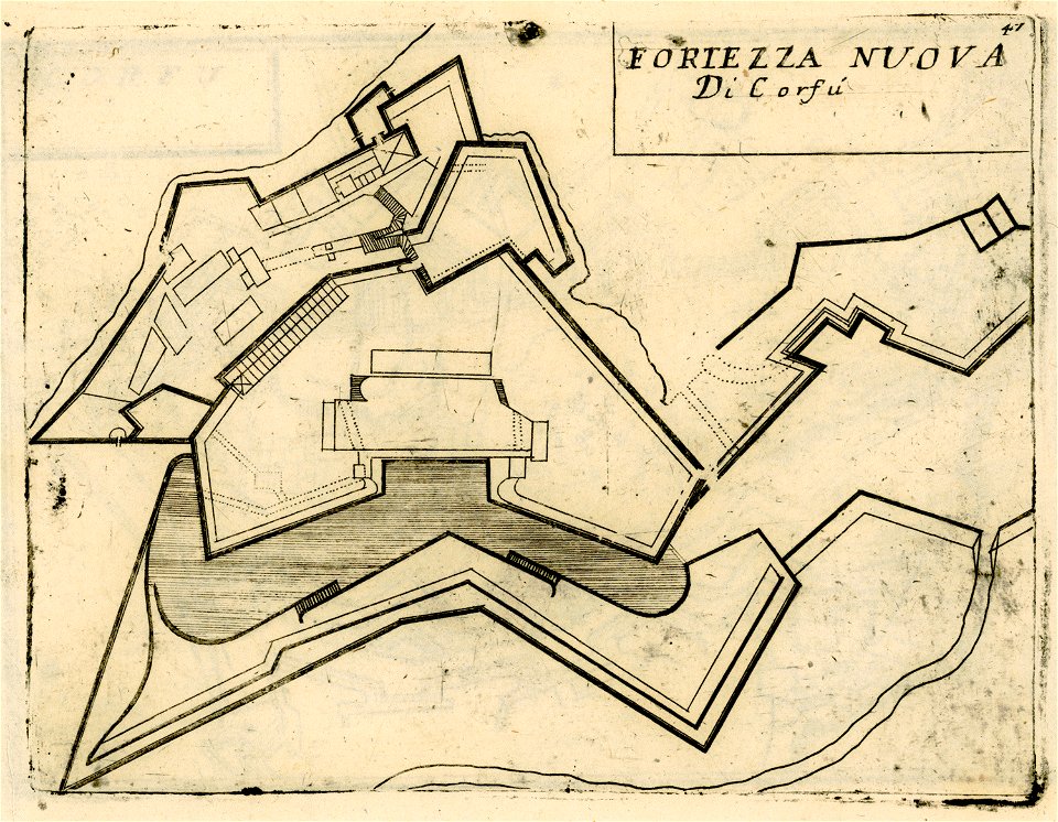 Fortezza nuova di Corfù - Coronelli Vincenzo - 1688