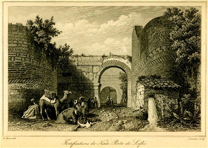 Fortifications de Nicée; porte de Lefke - Texier Charles Félix Marie - 1882