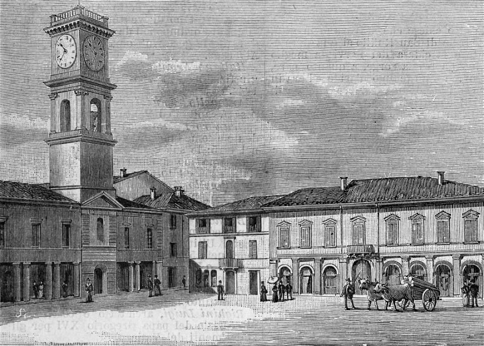Forlimpopoli – Piazza Garibaldi (xilografia)