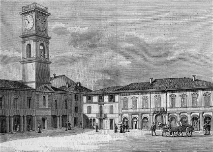 Forlimpopoli – Piazza Garibaldi (xilografia)