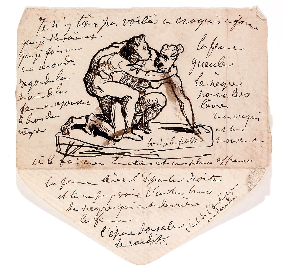 Formerly attributed to Théodore Géricault - Nymph and Satyr (sketch for sculpture), 19528.2