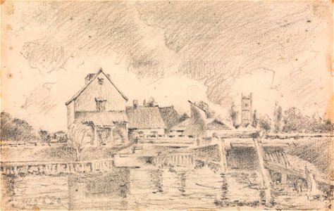 Formerly John Constable - Copy of Constable's Painting, Dedham Lock and Mill, B1975.3.237