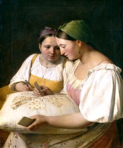 Fortunetelling by A.Venetsianov (1842, Russian museum)