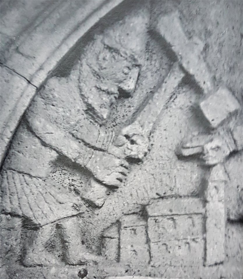 Forshemsmästaren självporträtt i Forshems kyrka