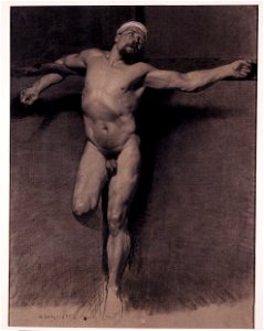 Fortuny, Nu masculí. Estudi per a una crucifixió(304 a D)