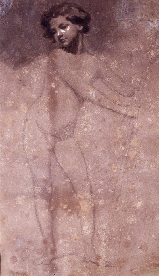 Fortuny, Nu infantil amb llança (308 b D)