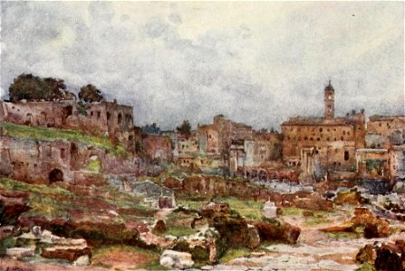 Forum looking towards the Capitol by Alberto Pisa (1905)