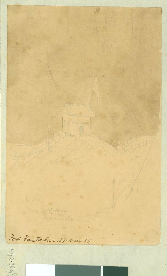Fort of Fautahua. 27. May. 54, C. J. La Trobe