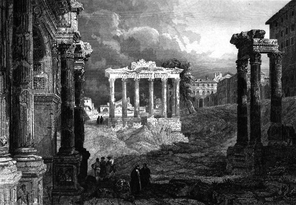 Forum Romanum Illustration for La Terre-Sainte et les lieux illustrés par les apôtres, by Adrien Egron, 1837 (41)