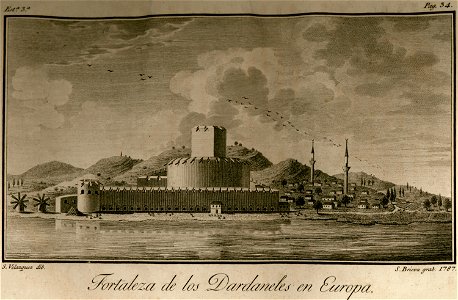 Fortaleza de los Dardaneles en Europa - Moreno José - 1790