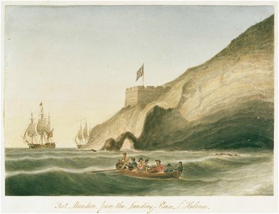 Fort Munden, from the Landing Place, St Helena RMG PW0065