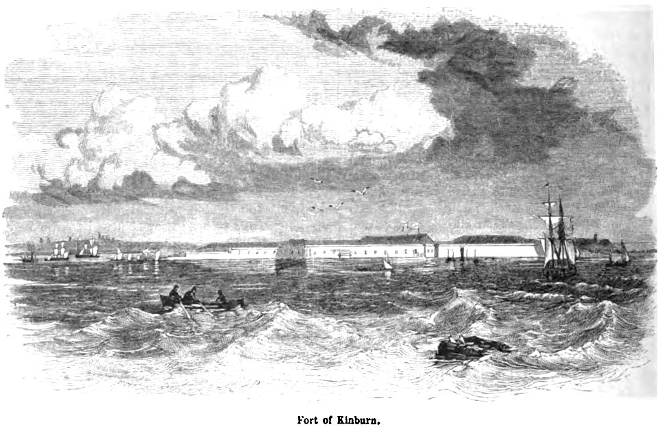Fort of Kinburn. George Dodd. Pictorial history of the Russian war 1854-5-6
