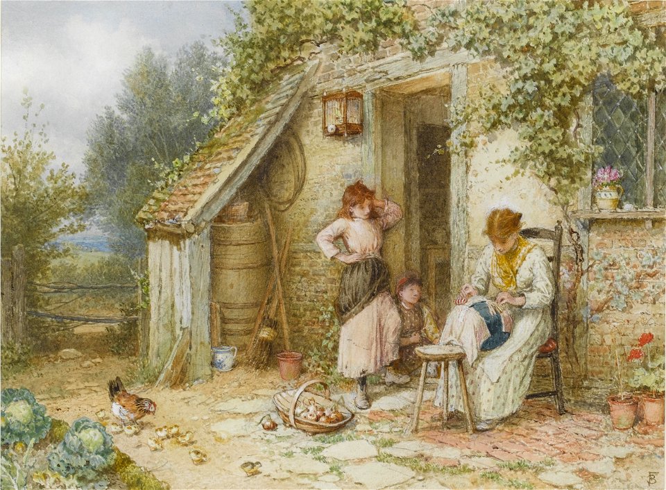Myles Birket Foster A lacemaker c1888