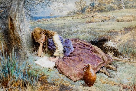 Myles Birket Foster The shepherdess