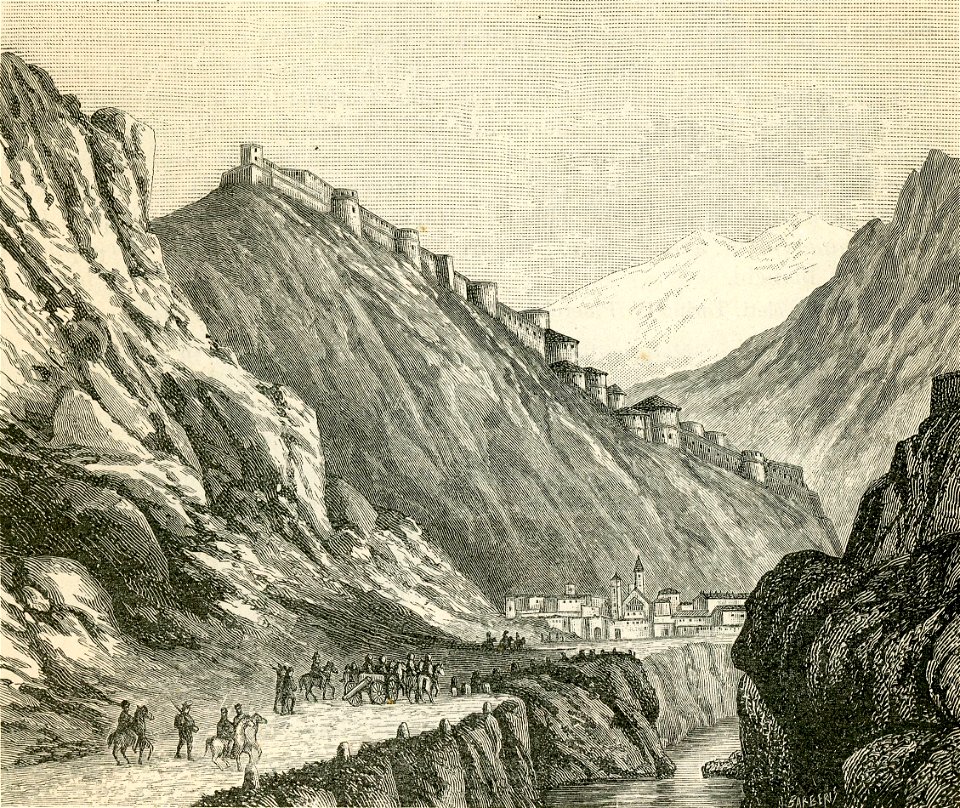 Forte di Fenestrelle xilografia