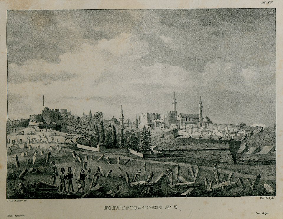Fortifications n 3 - Rottiers Bernard Eugène Antoine - 1828