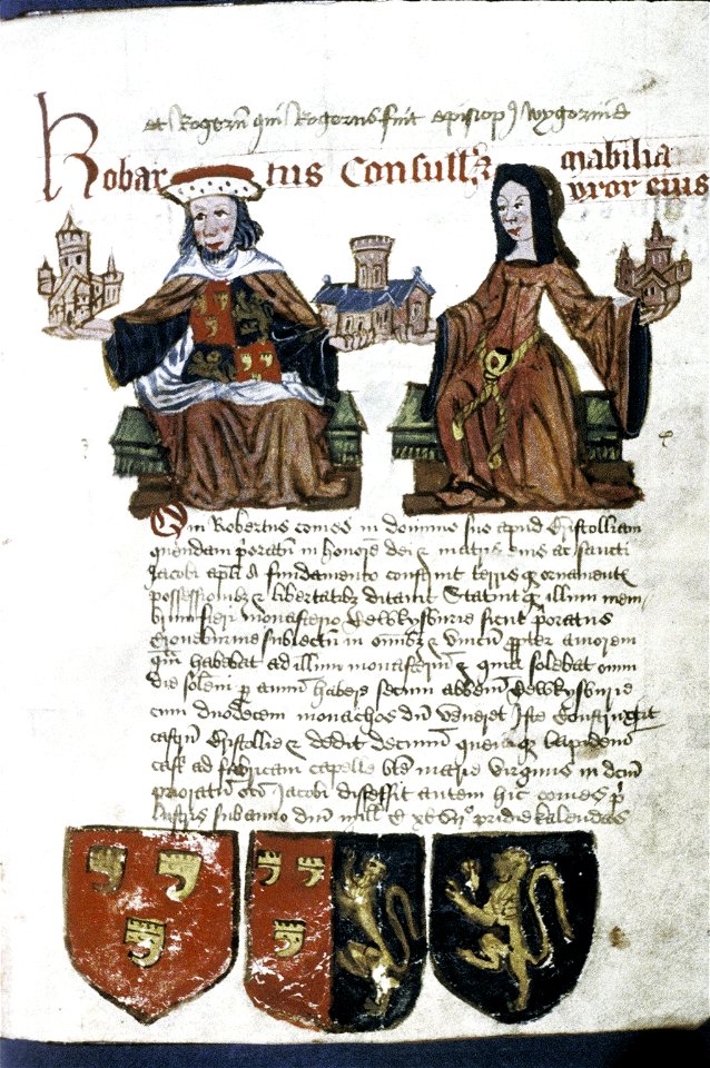 Founders Book of Tewkesbury Abbey, Frame 7