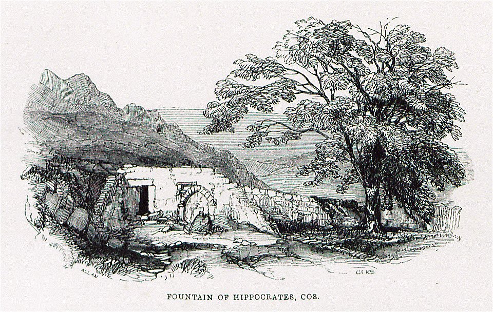 Fountain of Hippocrates, Cos - Allan John H - 1843