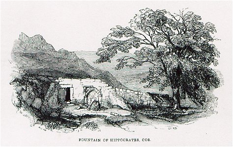 Fountain of Hippocrates, Cos - Allan John H - 1843