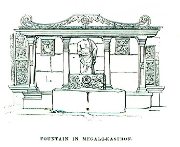 Fountain in Megalo-Kastro - Pashley Robert - 1837