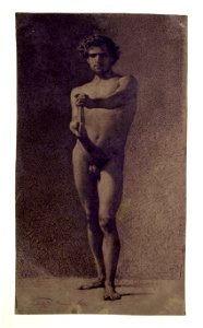Fortuny, Nu masculí de front amb disc (316 D)