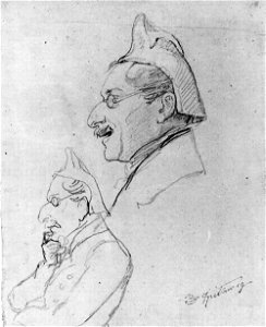 Carl Spitzweg - Selbstbildnis - Drawing