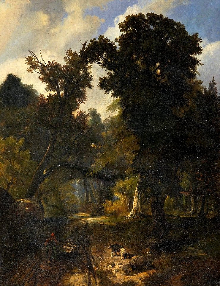 Carl Toeche Im Wald von Fontainebleau 1843