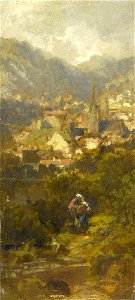 Carl Spitzweg Faust und Gretchen vor Meran
